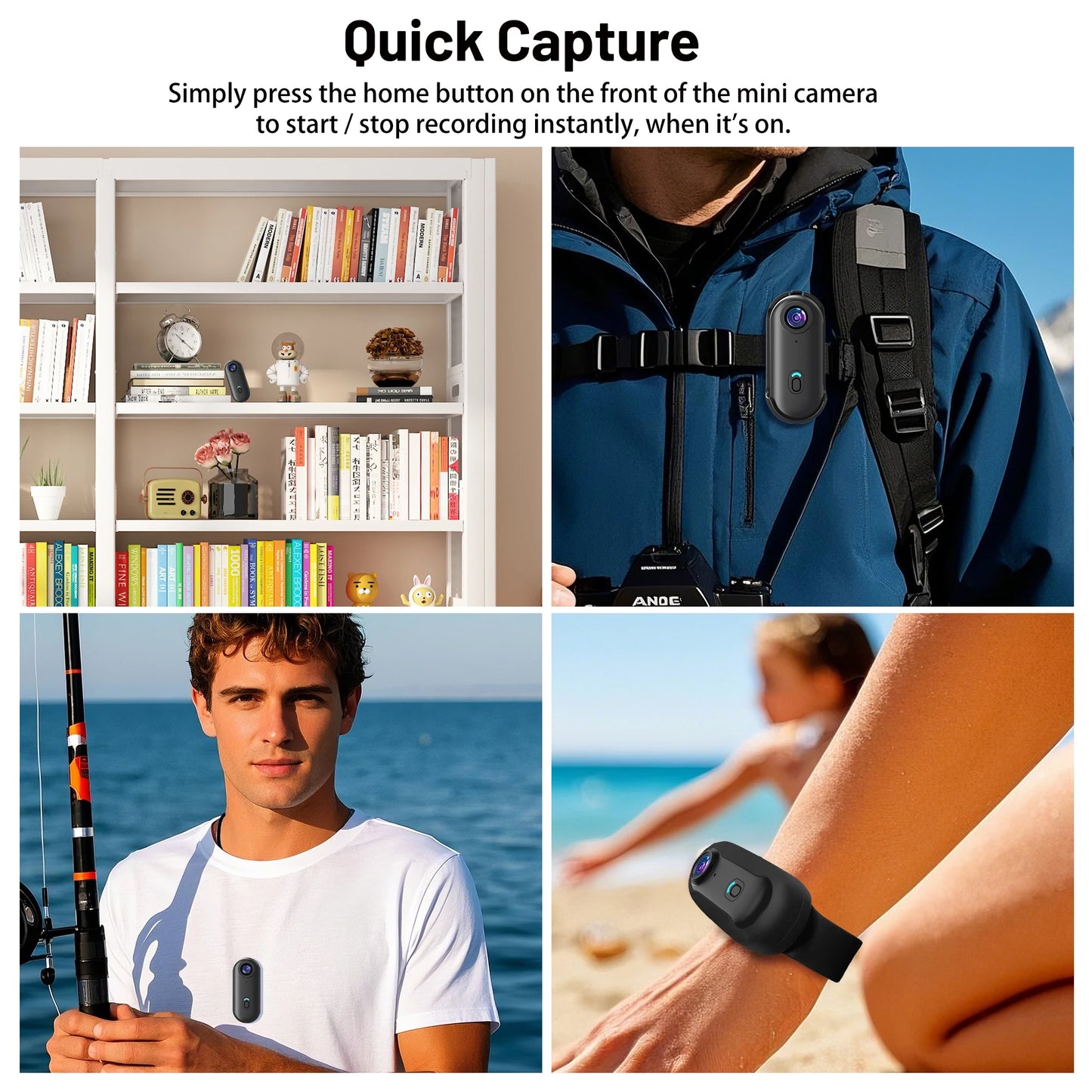 Darksales™ ClipCam - Kamera Sportowa 4K