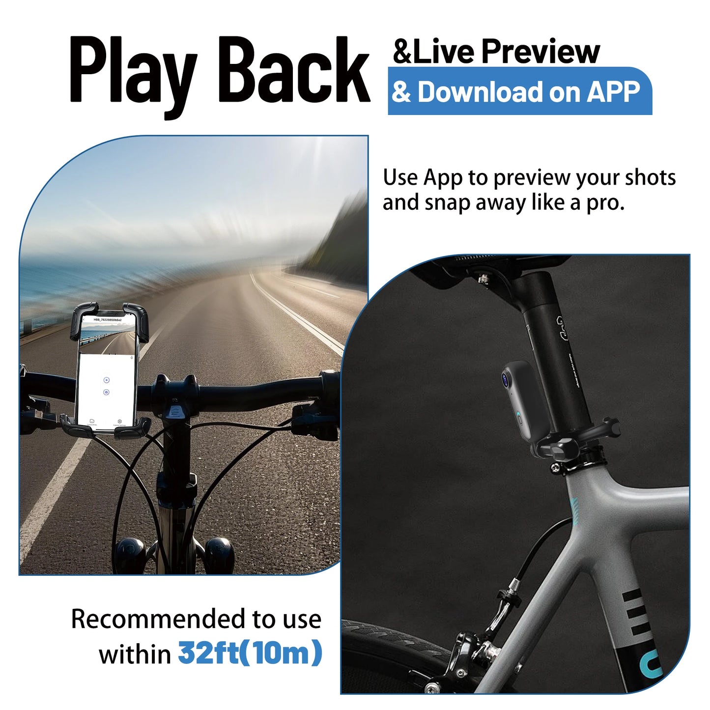 Darksales™ ClipCam - Kamera Sportowa 4K